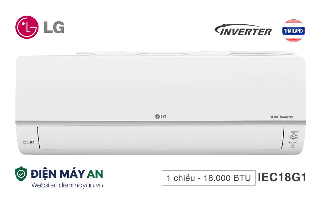 Điều Hòa LG Inverter 18.000 BTU 1 Chiều IEC18G1 - Model 2025
